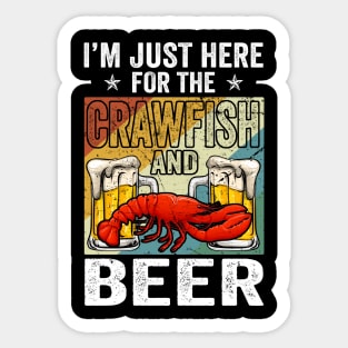 Crawfish And Beer Sticker